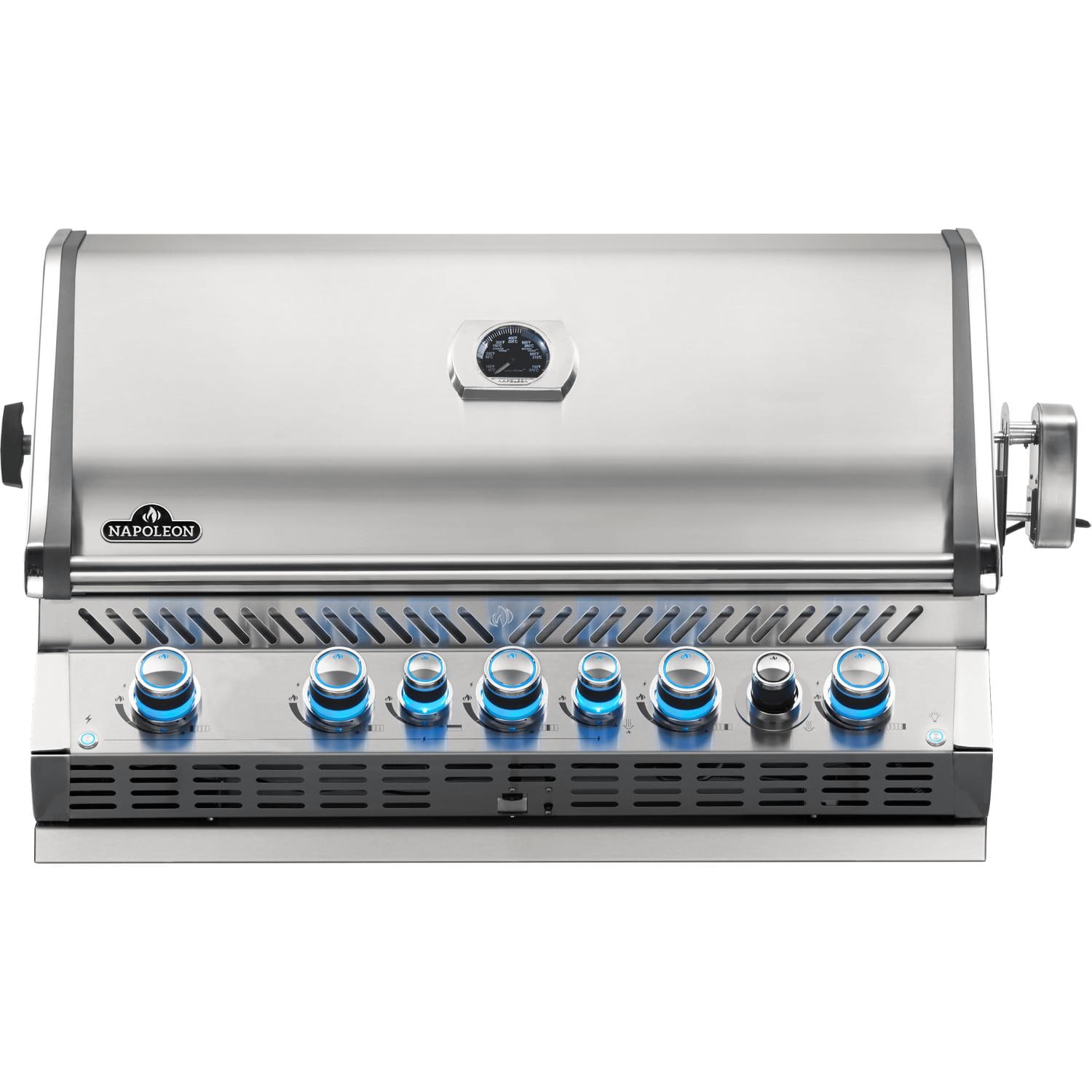 Napoleon Prestige PRO 665 Built-in Propane Gas Grill with Infrared Rear  Burner and Rotisserie Kit - BIPRO665RBPSS-3